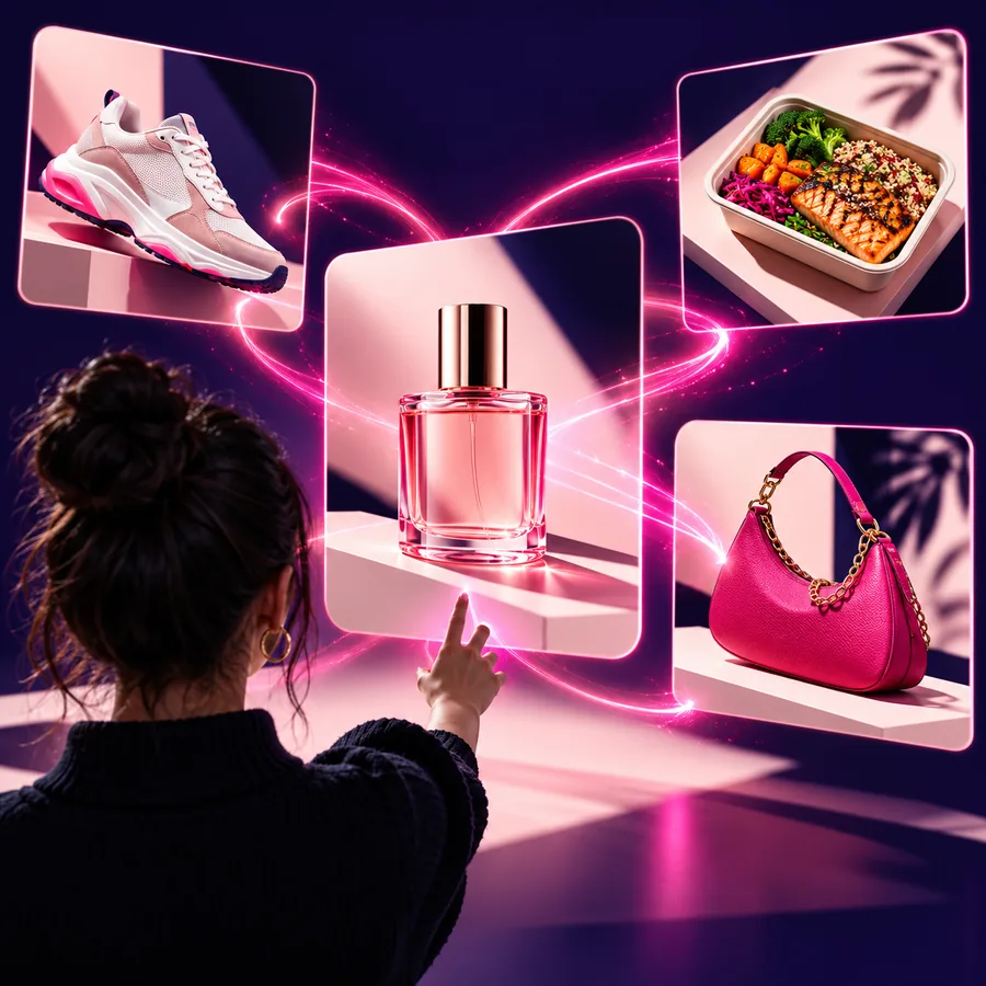 Feature scene illustrating an advertising creative